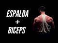 ENTRENAMIENTO DE ESPALDA Y BICEPS + POSING ESTADO ACTUAL