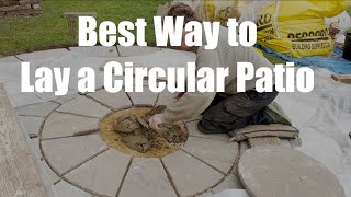 How to lay a circle patio
