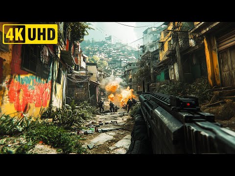 War in Favelas - Ultra-Realistic 4K60FPS Gameplay | Call of Duty: Modern Warfare 2 Insane Mission!