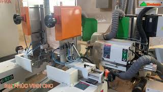 MÁY ĐÁNH MỘNG 2 ĐẦU CNC 4 Dao 8 chế Độ Mộng. MÁY ĐÁNH MỘNG DƯƠNG CNC Woodmaster