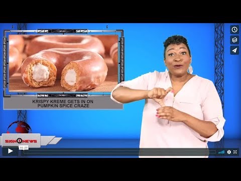 Krispy Kreme gets in on pumpkin spice craze (ASL - 9.3.19)