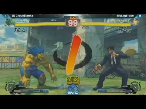 EVO 2012: ChocoBlanka (Blanka) vs MyLegBroke