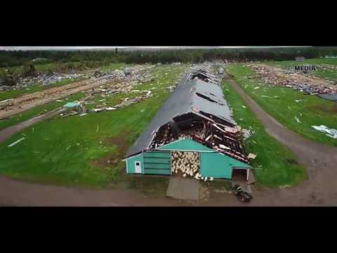 Stunning drone video captures extent of damage caused by Wisconsin tornado