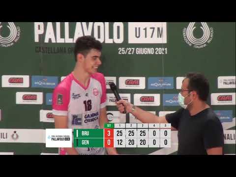 27/06/2021: #FNGCraiU17M - Tommaso Barotto opposto dei Diavoli Rosa campioni d'Italia