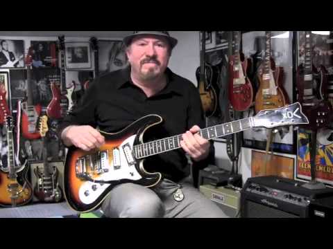 c.1966- Vox V241 Bulldog Mosrite Style Solid Body Guitars Made in Italy Vintage Guitars “Sunburst” image 15