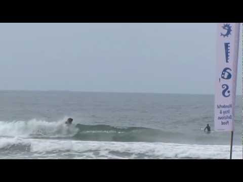 Bodyboarding at Hikkaduwa front of Neelas
