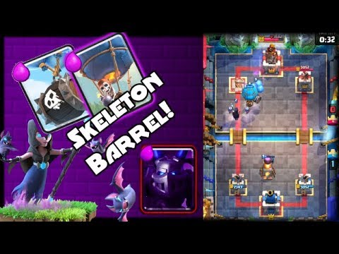 Clash Royale New Skeleton Barrel Balloon Beatdown Deck!