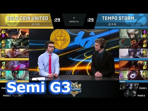 Gold Coin United vs Tempo Storm | Game 3 Semi Finals S7 NACS Spring 2017 | GCU vs TS G3 1080p