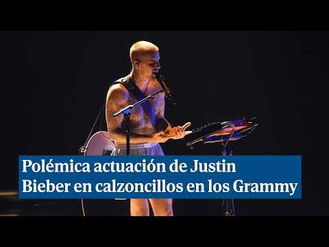 La polémica actuación de Justin Bieber en calzoncillos durante la gala de los Grammy