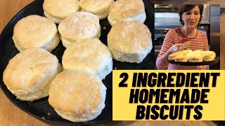 Homemade Biscuits with ONLY 2 INGREDIENTS!