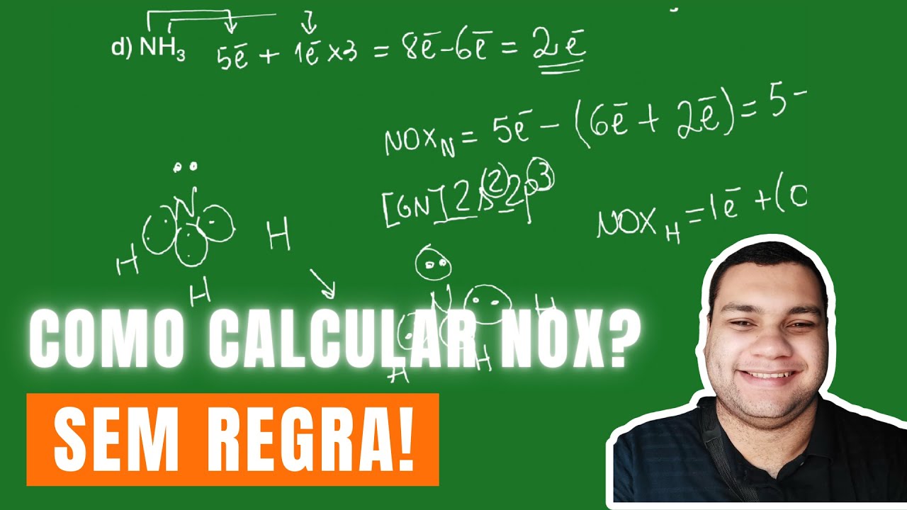 Como calcular o número de oxidação (NOX) - sem regra e analisando as estruturas