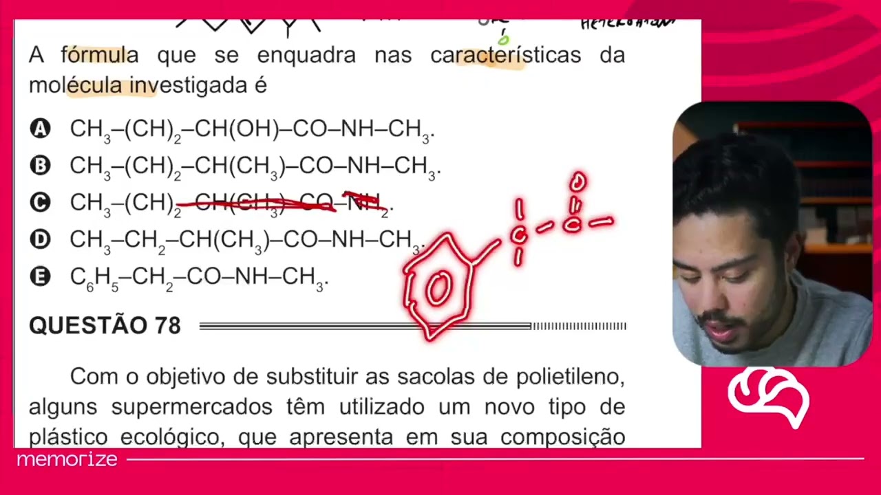 Resolução em Vídeo — Questão 77 ENEM 2014