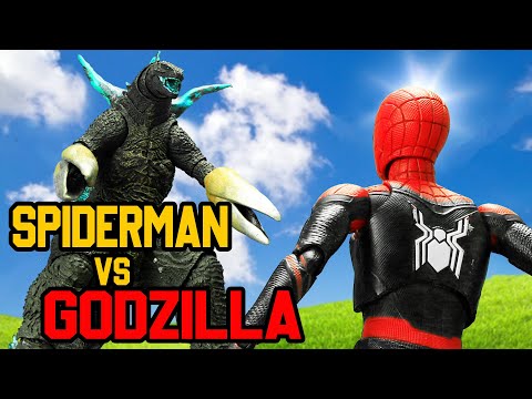 GODZILLA vs SPIDERMAN Epic Battle Stop Motion