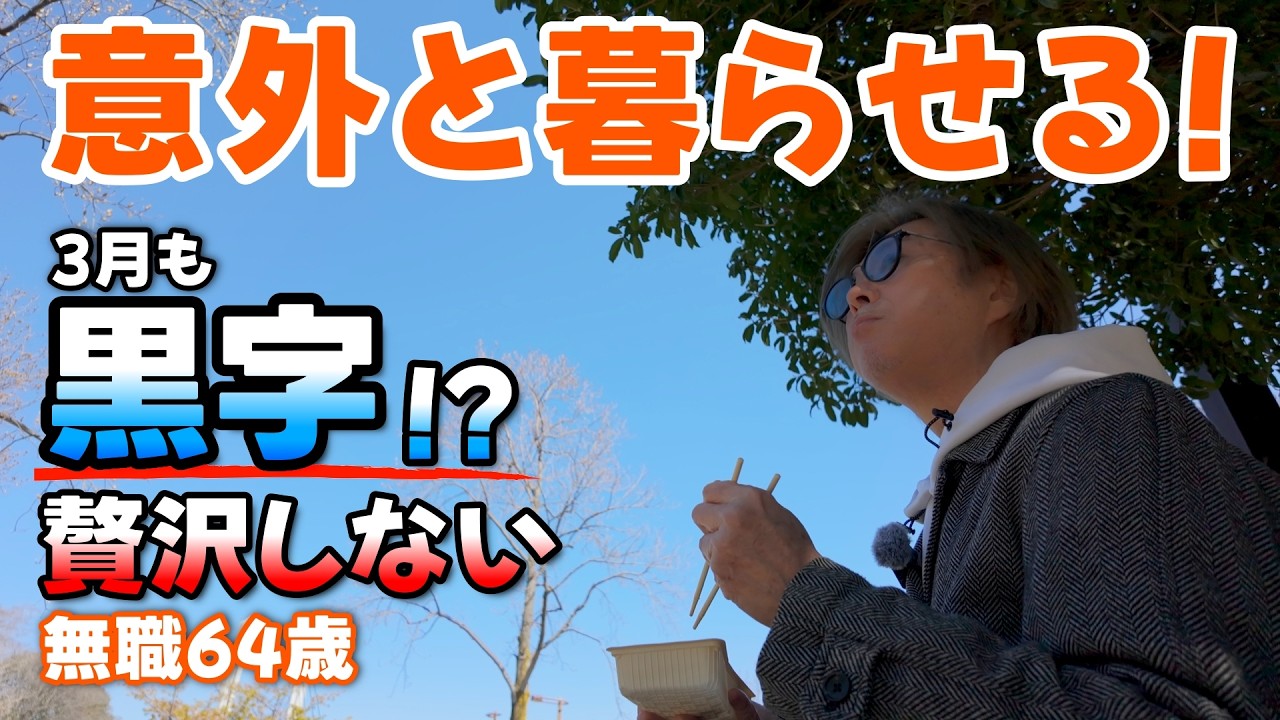 【64歳無職の生活収支】意外と暮らせてます｜貯蓄を減らさない生活