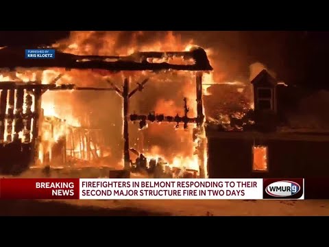 Video: Firefighters in Belmont responding to major structure fire
