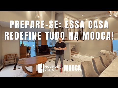 CASA LUXUOSA E SURPREENDENTE NA MOOCA: ARQUITETURA, CONFORTO, PRIVACIDADE E SEGURANÇA TOTAL | MC5605