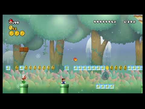 New Super Mario Bros. Wii World 9-7 Small Form Alternate Tutorial