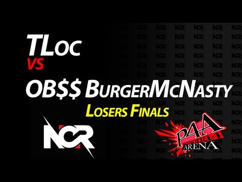 NorCal Regionals 11 Persona 4 Arena TLoc vs OB$$ BurgerMcNasty Losers Finals