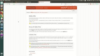 How to show hidden files and folder in Ubuntu