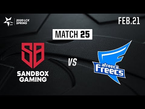 SB vs AF | Match25 H/L 02.21 | 2020 LCK Spring