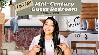 Guest Bedroom Makeover | MCM Vintage DIYs, Upcycles, Thrifting (PART 1)