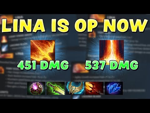 SPELLCASTER LINA IS OP NOW - 537 DMG STUN!?!