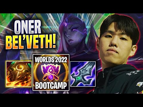 ONER IS SO GOOD WITH BEL'VETH! - T1 Oner Plays Bel'veth JUNGLE vs Viego! | Bootcamp 2022