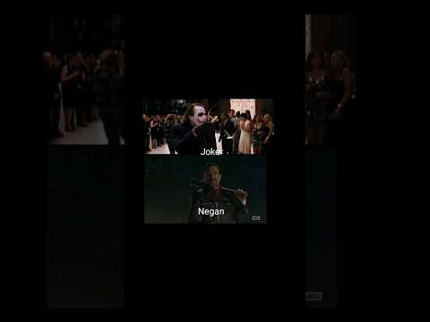 Joker vs Negan #thedarkknight #thewalkingdead #joker #negan #heathledger #darkknight #rickgrimes