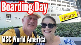 MSC World America Cruise Boarding Day - Miami Sailaway, First Impressions & Day 1 Highlights