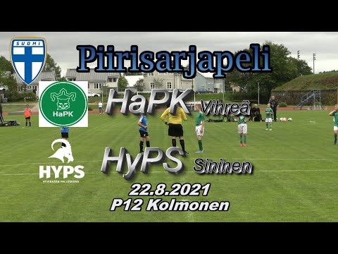 Piirisarja P12  HaPK Vihreä - HyPS Sininen 22.8.2021