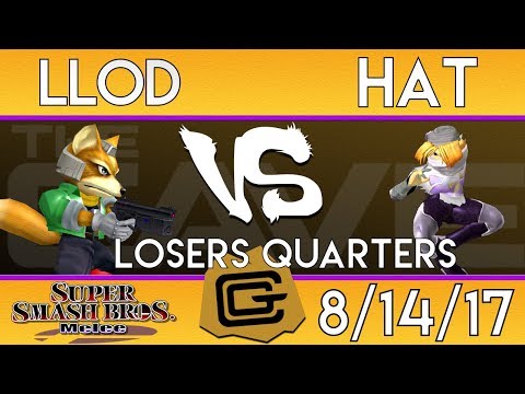 TCG Melee - lloD (Fox/Sheik) vs HAT (Sheik/Marth) - Losers Quarters - SSBM 8/14/17