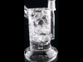 KRAVE Glass Stemless Hammerhead Perc Sidecar with Built in Dish