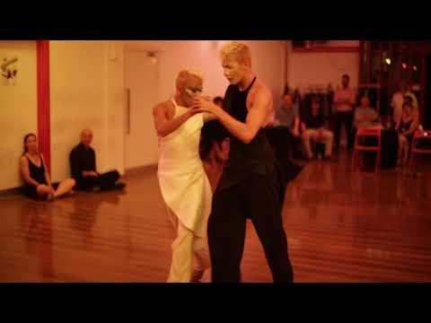 Juan Pablo Ramirez and  Daniel Arroyo at Milonga Dulzura, Renens, 08.06.2018. Tango 1