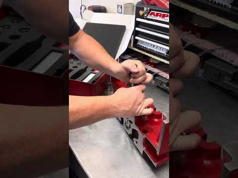 How to install ISX Torque Lock Injector cups on a cut away of a single overhead cam Cummins engine!