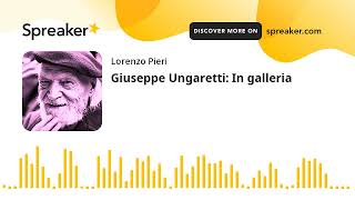 Musik-Video-Miniaturansicht zu In galleria Songtext von Giuseppe Ungaretti