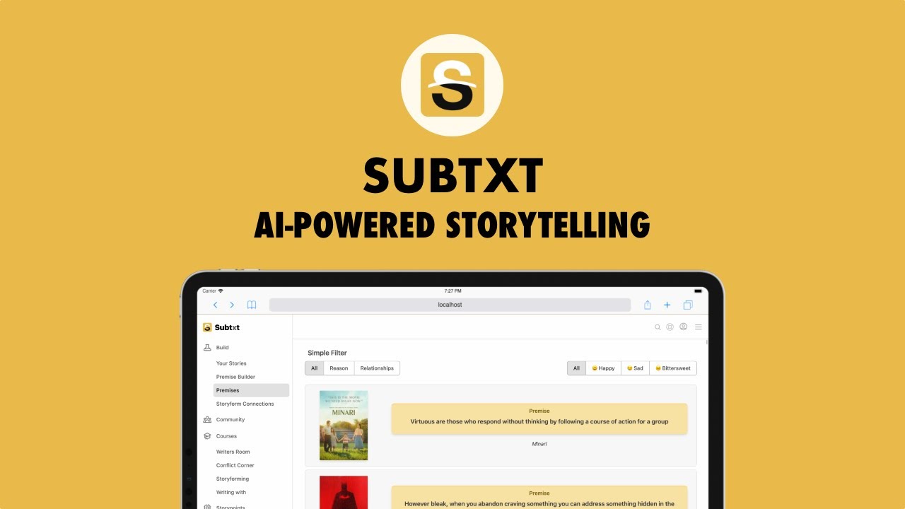 An Introduction to Subtxt: AI-Powered Storytelling