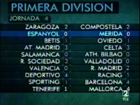 PRIMERA DIVISION 97/98 (Jornada 04)