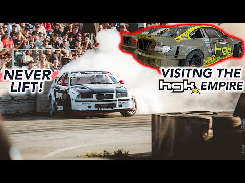 FLAT OUT at Driftmasters Riga + Tour of the Most Elite Drift Shop in the WORLD