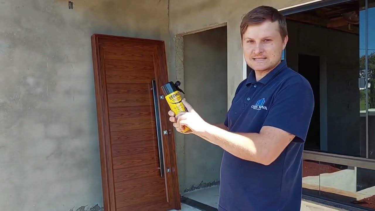 Como Instalar Porta de Alumínio (Porta Omega)