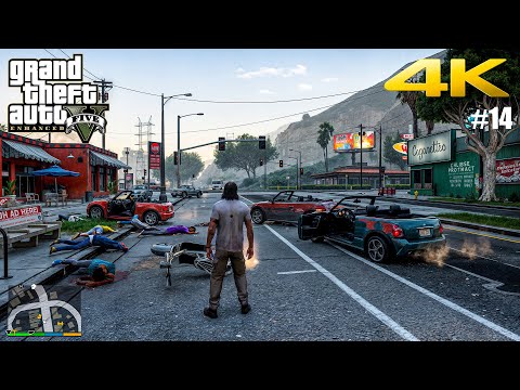 GTA 5 Enhanced Edition Gameplay Walkthrough Part 14 - Realistic ULTRA Graphics PC [4K 60FPS]