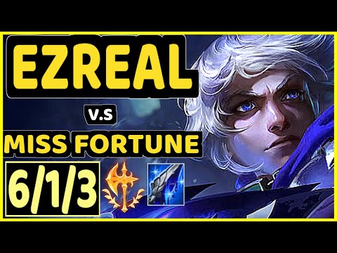 XERO (EZREAL) vs MISS FORTUNE - 6/1/3 KDA BOTTOM ADC CHALLENGER GAMEPLAY - BR