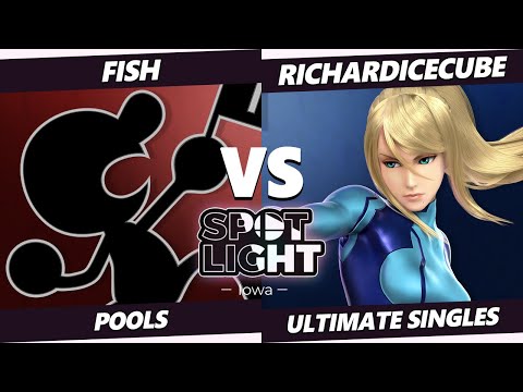 Spotlight: Iowa - Fish (Game & Watch) Vs. RichardIcecube (ZSS) SSBU Ultimate Tournament