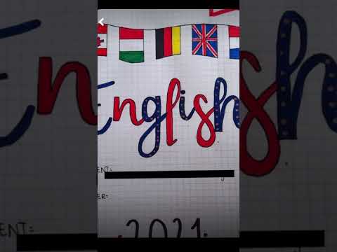 Idées de page de garde anglais