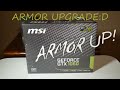 Видеокарта MSI GTX 1060 ARMOR 3G OCV1 - видео