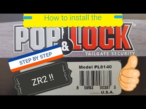 How to install Pop & Lock tailgate lock MOD on Colorado ZR2