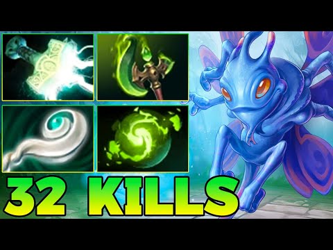 32 Kills Puck Solo Carry Dota 2 !! Puck Dota 2 Mid Pro Gameplay Tutorial Support Guide 7.39 7.40