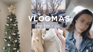 VLOGMAS DAY 5+6: weekend in my life, decorating the christmas tree!
