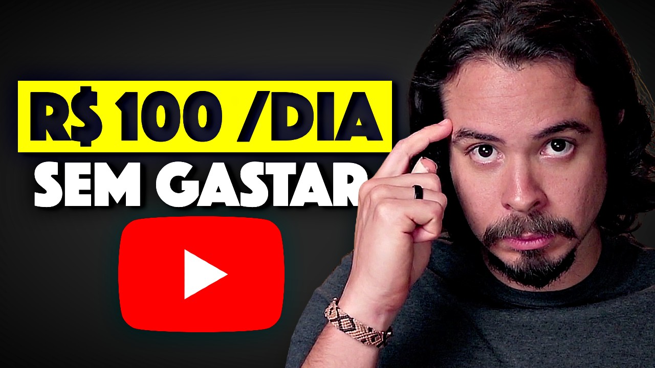 Como ganhar R$ 100 /dia no YouTube SEM INVESTIR (Aula Completa)