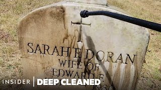 How Moss-Covered Gravestones Are Deep Cleaned | Deep Cleaned | Insider