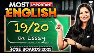 The best of ESSAY WRITING in One Shot | ICSE Class 10 English Language Paper 2025 | Preksha Jain